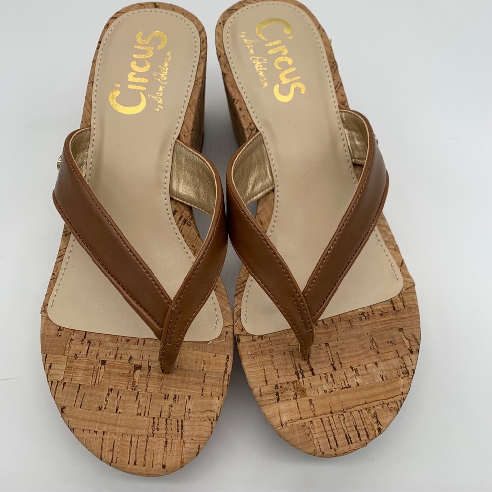 Circus Sam Edelman “Raven” cork platform sandals